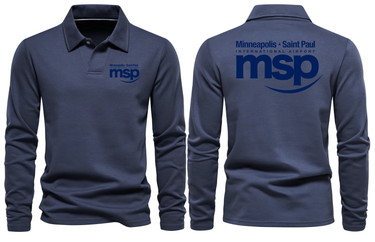 MSP AIRPORT LONG SLEEVE POLO